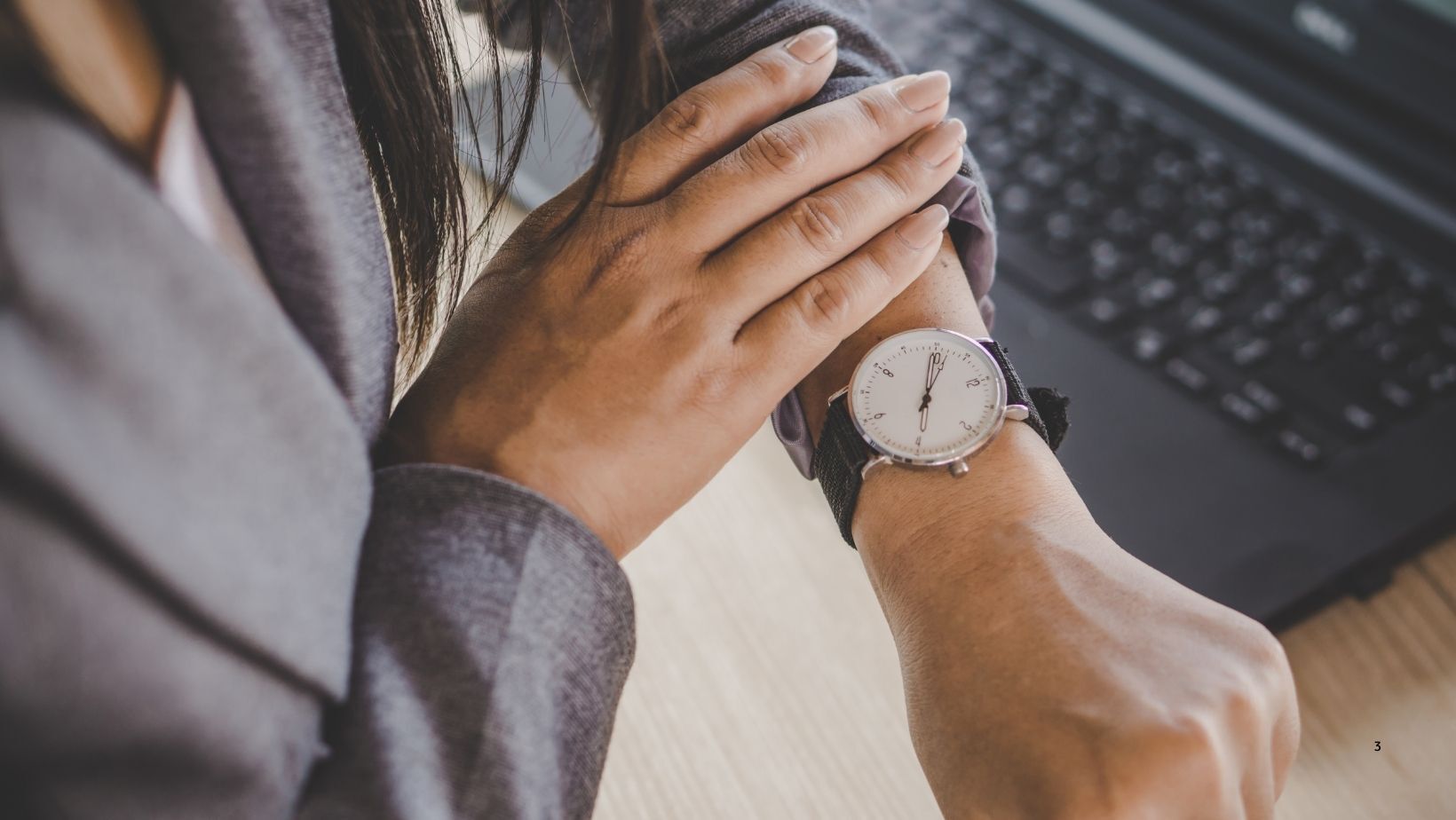 Woman looking at watch